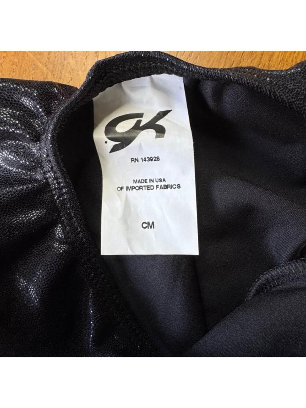 GK ELITE Mystique Tank Gymnastics Leotard Girls CM 6-7 Black Shimmer Gym Leo - Picture 4 of 5